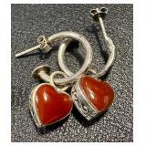 Heart Sterling Silver Earrings - Assorted Styles
