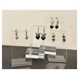 Heart Sterling Silver Earrings - Assorted Styles