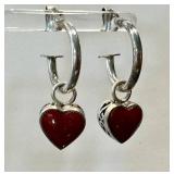 Heart Sterling Silver Earrings - Assorted Styles
