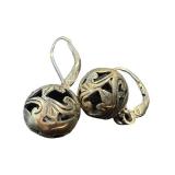 Sterling Silver Moon and Star Earrings Set - 0.75-Inch Drops