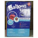 Jumbo Helium Balloon Tank Kit: Steel, Red, Birthday Party Accessory, Ages 18+, Balloon Time
