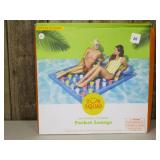 Sun Squad Pocket Lounge Water Float PVC 2 Person Capacity Age 14+