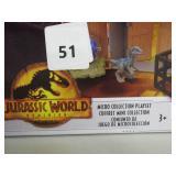 Jurassic World Dominion Mini Micro Collection Blue Raptor Playset