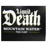 Liquid Death 6’ Pool Float: Adult Novelty Water Inflatables