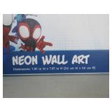 Marvel Spidey Neon Wall Art