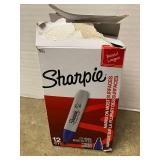 Blue Sharpie Chisel Markers