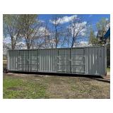 CIMU1067690 // 40 Ft Shipping Container with 2 Side Doors, 40HC, Single Trip