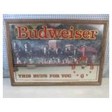 (EC1) Vintage 1996 Wood Framed Budw...