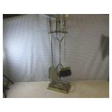 (CSB) Vintage Brass Color Fireplace...
