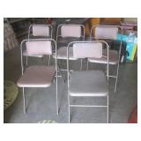 (CS) 5 Vintage Samsonite Folding Ch...