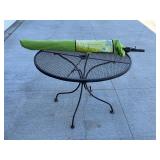 Outdoor Table and Umbrella