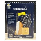 Henckels 15 Piece Knife and Block Set