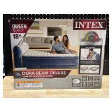 Intex Queen Deluxe Airbed with Headboard and Internal Pump