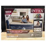 Intex Queen Deluxe Airbed with Headboard and Internal Pump