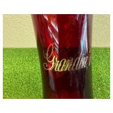 Rare Antique Ruby Red Grandin ND Glass Water Pitcher