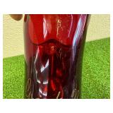 Rare Antique Ruby Red Grandin ND Glass Water Pitcher