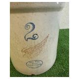 2 Gallon Red Wing Union Stoneware Crock