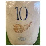 10 Gallon Red Wing Union Stoneware Crock