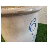 6 Gallon Blue Leaf Crock