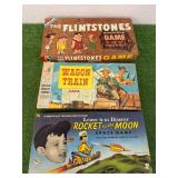 Vintage Games - Leave it to Beaver, Wagon Train & The Flintstones