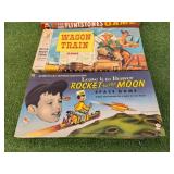 Vintage Games - Leave it to Beaver, Wagon Train & The Flintstones