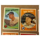 1959 Topps Baseball Cards - 10 Different