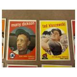 1959 Topps Baseball Cards - 10 Different