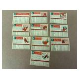 1959 Topps Baseball Cards - 10 Different
