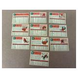 1959 Topps Baseball Cards - 10 Different