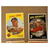 1959 Topps Baseball Cards - 11 Different