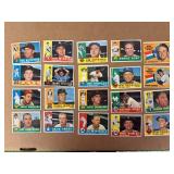 1960 Topps Baseball Cards - 20 Different