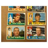 1960 Topps Baseball Cards - 20 Different