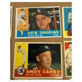 1960 Topps Baseball Cards - 21 Different