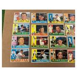1960 Topps Baseball Cards - 21 Different