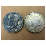 2 - 1964 Kennedy Half Dollars