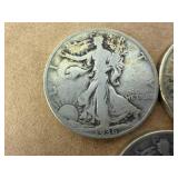 Walking Liberty Half Dollars - 1936, 1943 & 1945