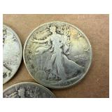 Walking Liberty Half Dollars - 1936, 1943 & 1945