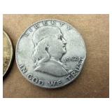 1951 & 1952 Franklin Half Dollars