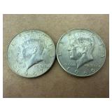 1966 & 1967 Kennedy Half Dollars