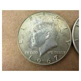 1966 & 1967 Kennedy Half Dollars