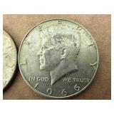 1966 & 1967 Kennedy Half Dollars