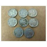 8 Buffalo Nickles