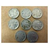 8 Buffalo Nickles