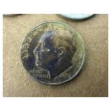 Silver Dimes - 2 Mercury & 3 Roosevelt