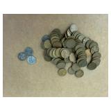 80 Wheat Pennies including 3 Steel