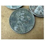 80 Wheat Pennies including 3 Steel
