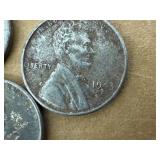 80 Wheat Pennies including 3 Steel