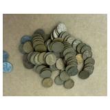 80 Wheat Pennies including 3 Steel