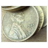 80 Wheat Pennies including 3 Steel