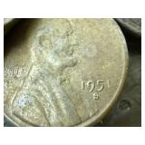 80 Wheat Pennies including 3 Steel